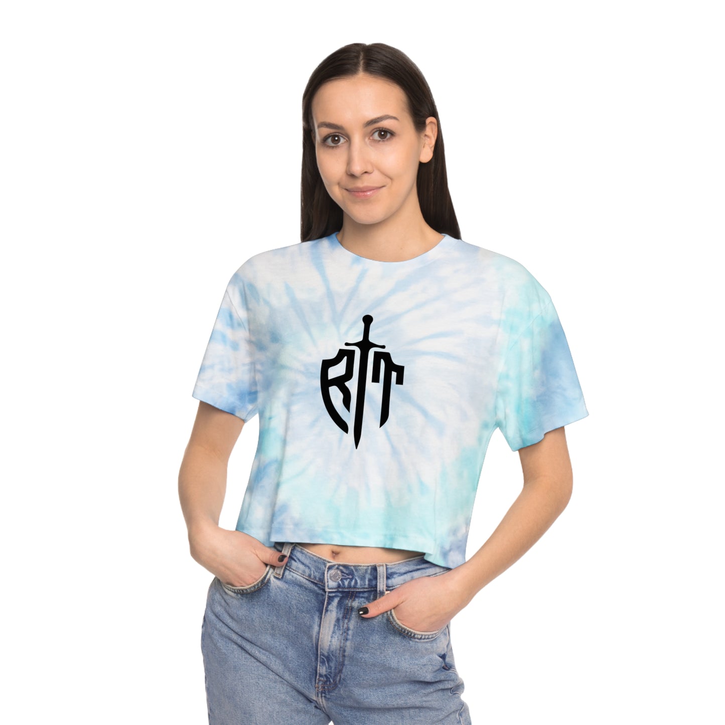 RISK TAKER Women's Tie-Dye Crop Tee