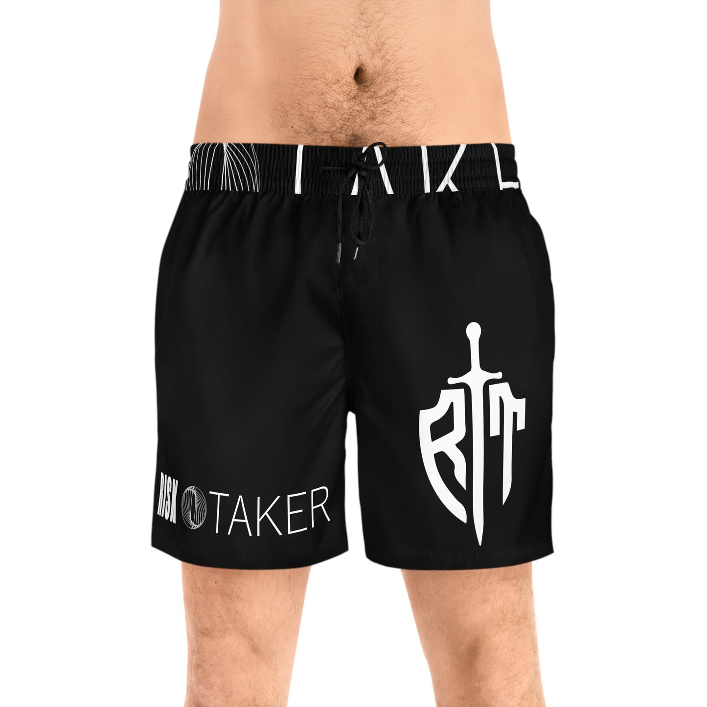 RISKTKER Men's Mid-Length Swim Shorts (AOP)